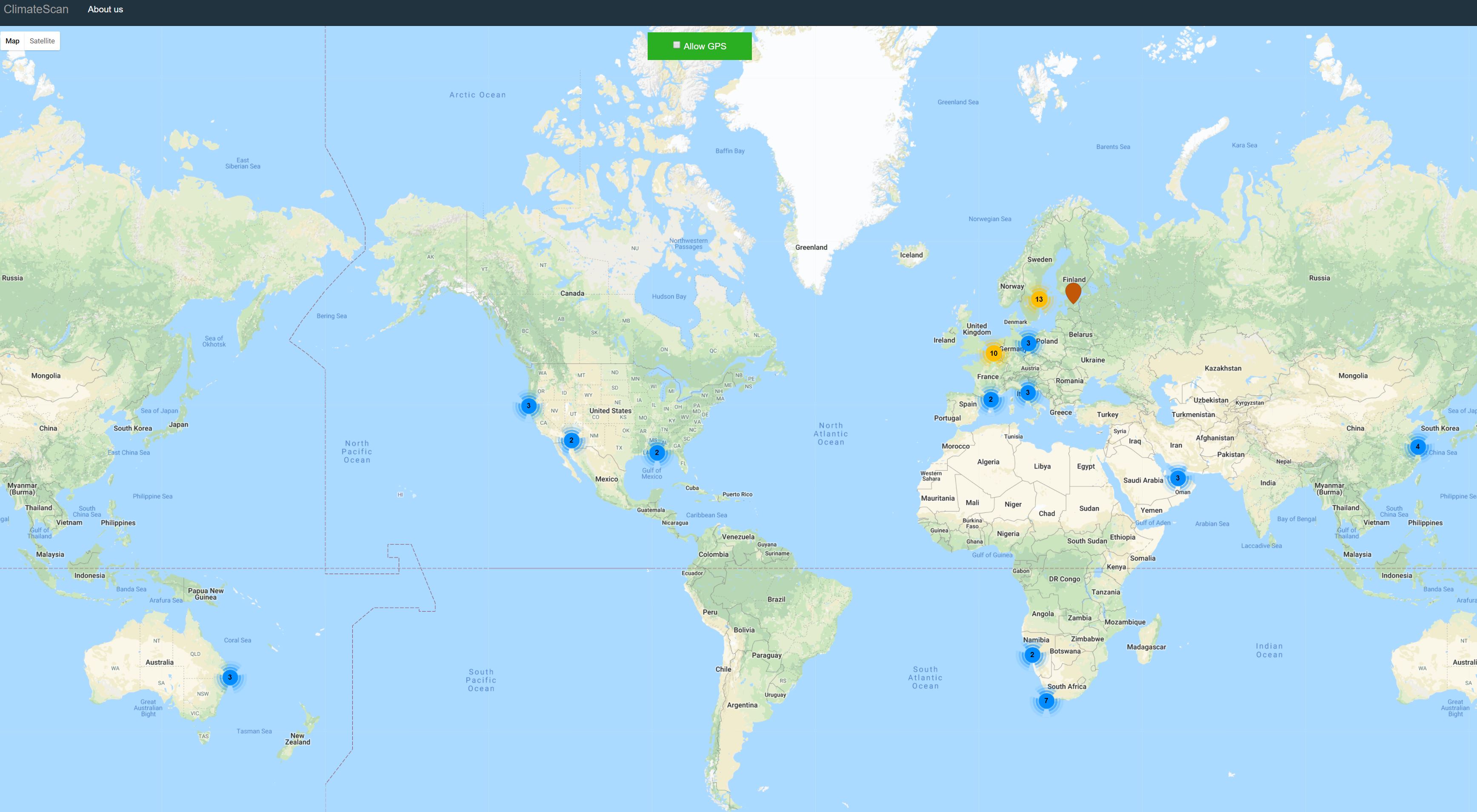 Waterharmonica on Climate scan